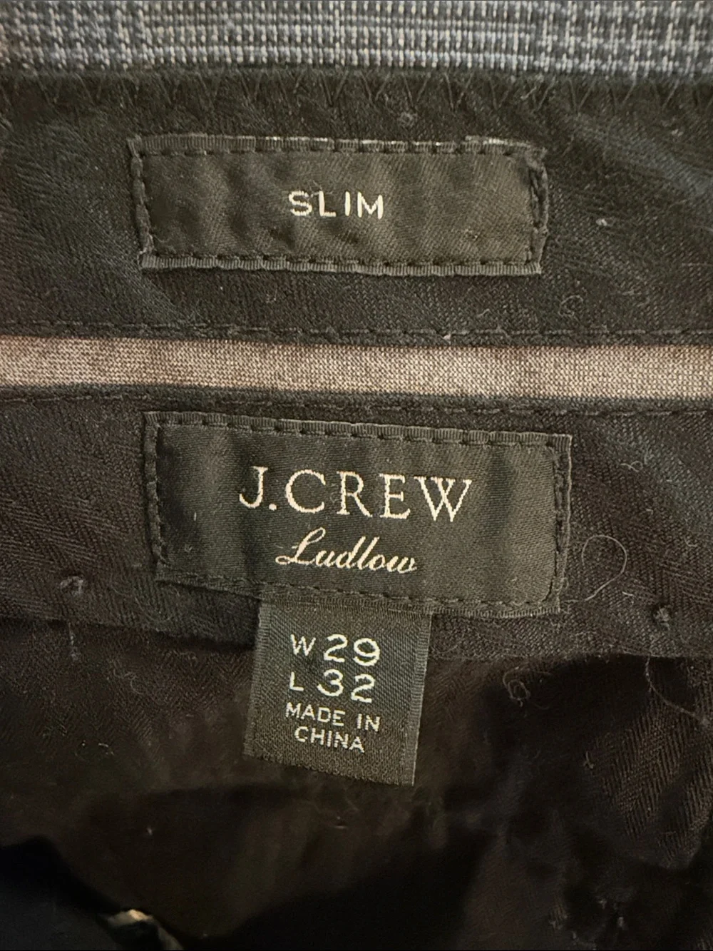J.Crew Ludlow Slim-fit unstructured suit pant in Irish cotton-linen blend 29/32